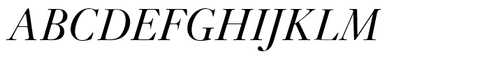 Janson Light Italic Font UPPERCASE