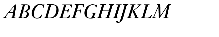 Janson Regular Italic Font UPPERCASE