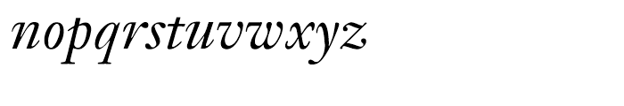 Janson Text 56 Italic Font LOWERCASE