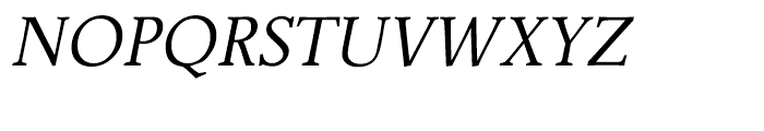Jante Antiqua Regular Italic Font UPPERCASE