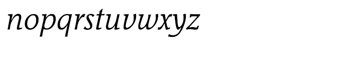 Jante Antiqua Regular Italic Font LOWERCASE