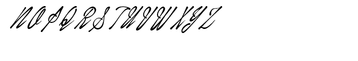 January Script Regular Font UPPERCASE