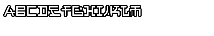 Japanese Regular Font UPPERCASE