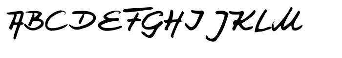 Jay Handwriting Pro Regular Font UPPERCASE