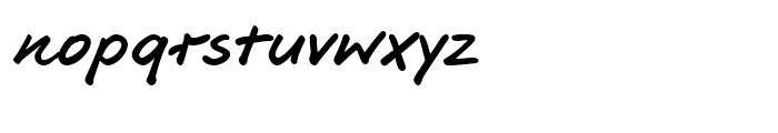 Jaz Handwriting Pro Regular Font LOWERCASE