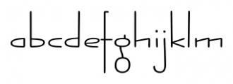 Jabana Extra Extended Light Font LOWERCASE