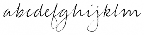 Jacqueline Extended Italic Font LOWERCASE
