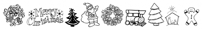 Janda Christmas Doodles Regular Font OTHER CHARS