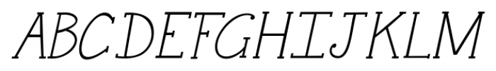 Janda Snickerdoodle Serif Italic Font UPPERCASE