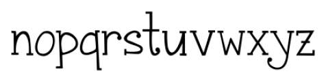 Janda Snickerdoodle Serif Regular Font LOWERCASE