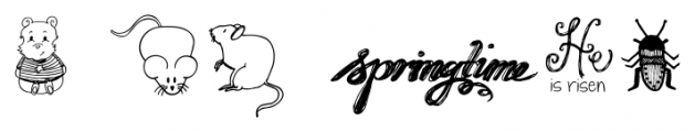 Janda Spring Doodles Regular Font OTHER CHARS