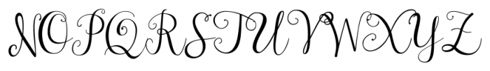 Janda Stylish Script Regular Font UPPERCASE