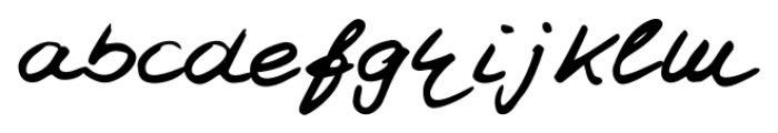 Jay Handwriting Pro Regular Font LOWERCASE