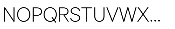 JASO Sans Ultra Light Font UPPERCASE