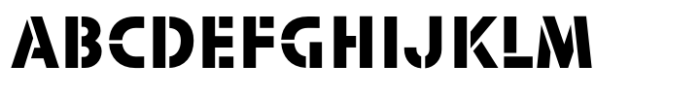 Jackipur Stencil Font UPPERCASE