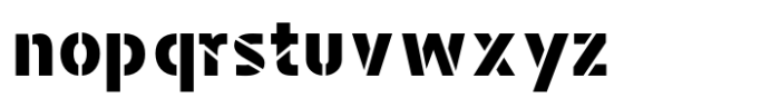Jackipur Stencil Font LOWERCASE