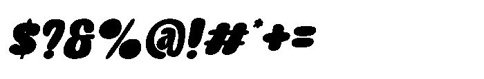 Jacklin Italic Font OTHER CHARS