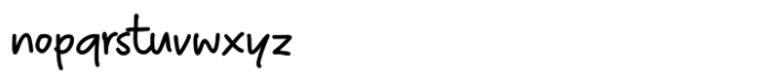 Jacknote Regular Font LOWERCASE