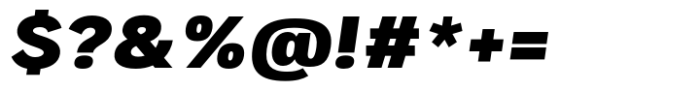 Jacquot Sans Extra Bold Italic Font OTHER CHARS