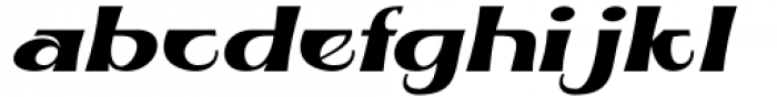 Jadey Oblique Font LOWERCASE