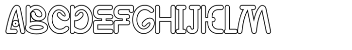 Jaengdo Outline Font UPPERCASE