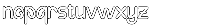 Jaengdo Outline Font LOWERCASE