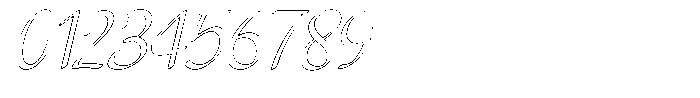 Jagat Bumi Italic Outline Font OTHER CHARS