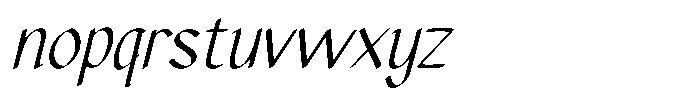 Jagat Bumi Italic Font LOWERCASE
