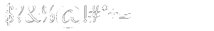 Jagat Bumi Outline Font OTHER CHARS
