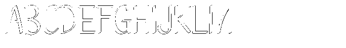 Jagat Bumi Outline Font UPPERCASE