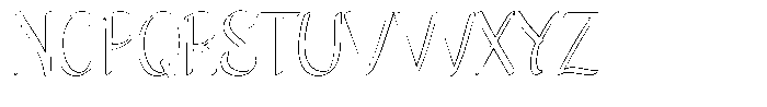 Jagat Bumi Outline Font UPPERCASE