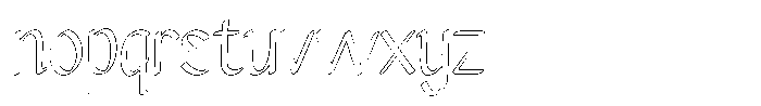 Jagat Bumi Outline Font LOWERCASE