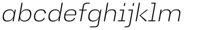 Jagerlay Extra Light Italic Font LOWERCASE