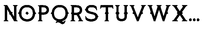 Jagged Spur Font LOWERCASE