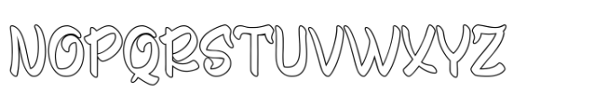 Jagrof Outline Font UPPERCASE