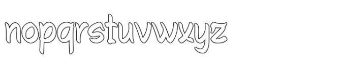 Jagrof Outline Font LOWERCASE