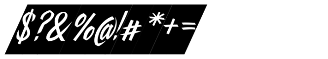 Jahnis Reverse Font OTHER CHARS