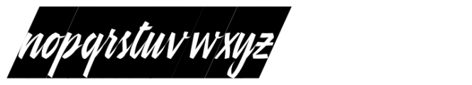 Jahnis Reverse Font LOWERCASE