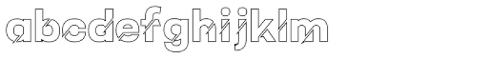 Jailolo Medium Outline Font LOWERCASE