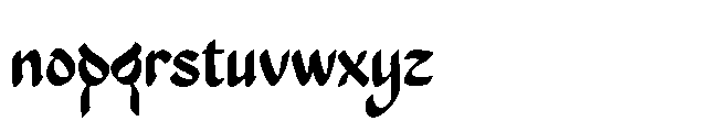 Jaiz Syoeb Font LOWERCASE