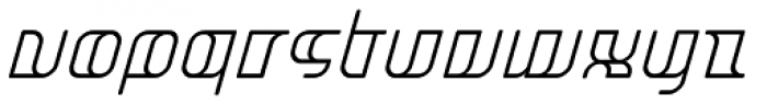 Jakone Condensed Italic Font UPPERCASE