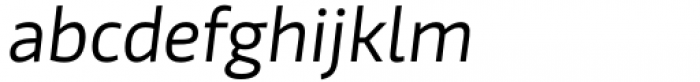 Jali Latin Light Italic Font LOWERCASE
