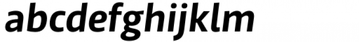 Jali Latin SemiBold Italic Font LOWERCASE