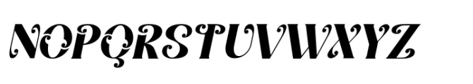 Jalibar Italic Font UPPERCASE