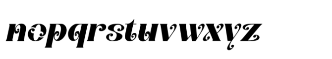 Jalibar Italic Font LOWERCASE