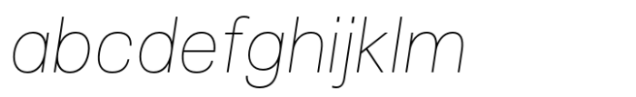 Jam Grotesque Extra Light Italic Font LOWERCASE