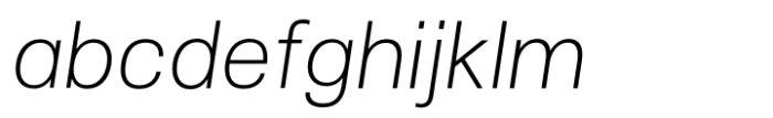 Jam Grotesque Light Italic Font LOWERCASE