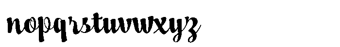 Jam Session Script Font LOWERCASE