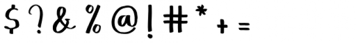 Jamarius Script Sans Font OTHER CHARS