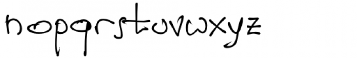 Jamie Handwriting Thin Font LOWERCASE
